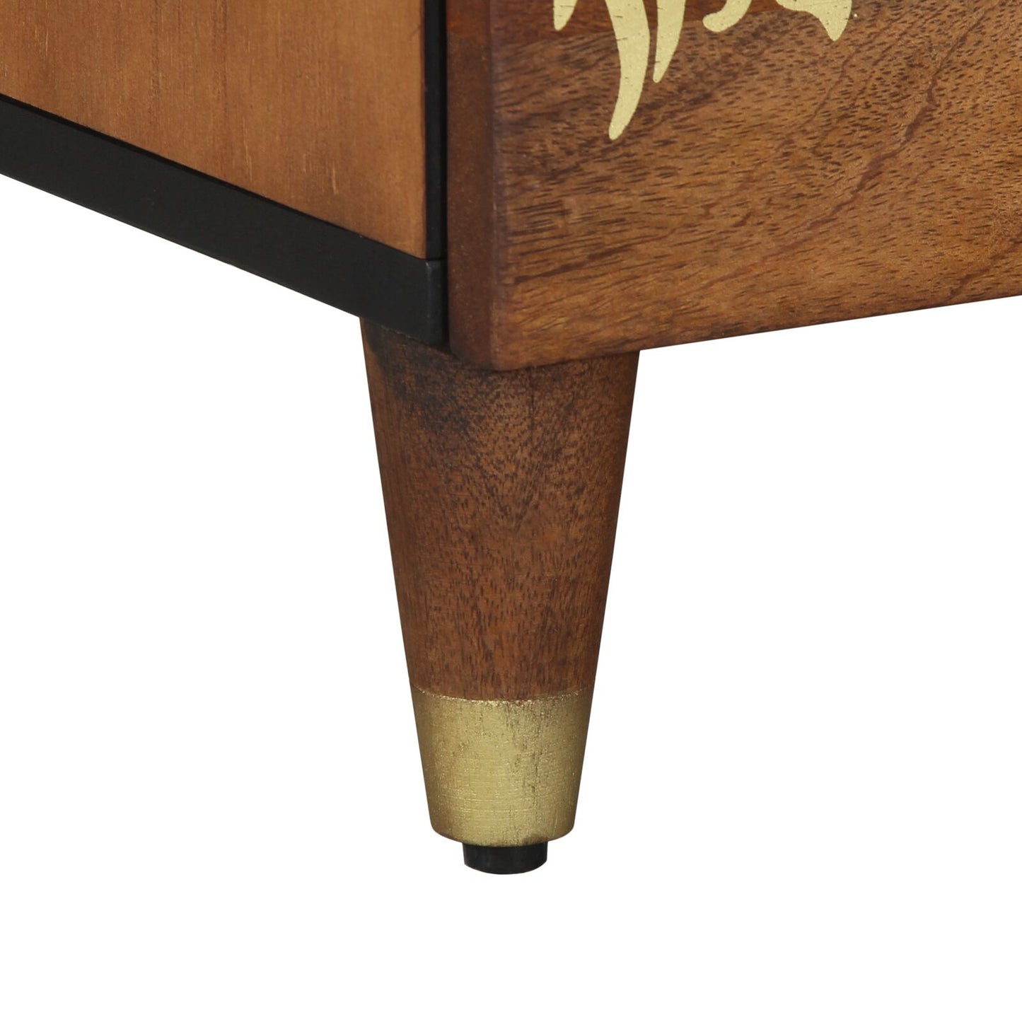 vidaXL Nachttisch Honigbraun Solides Sheeshamholz 40 x 33 x 46 cm