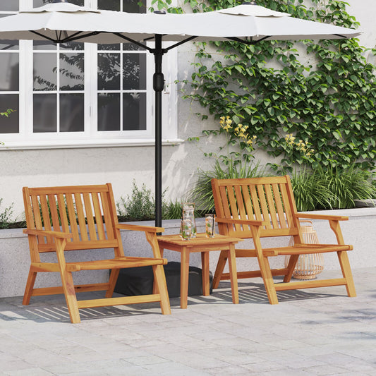 vidaXL Gartenstühle 2 Stk 76x67x73,5 cm Massivholz Akazie