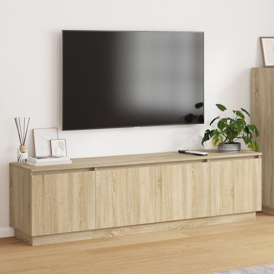 vidaXL TV-Schrank mit LED Sonoma Eiche 180x38x49 cm Holzwerkstoff