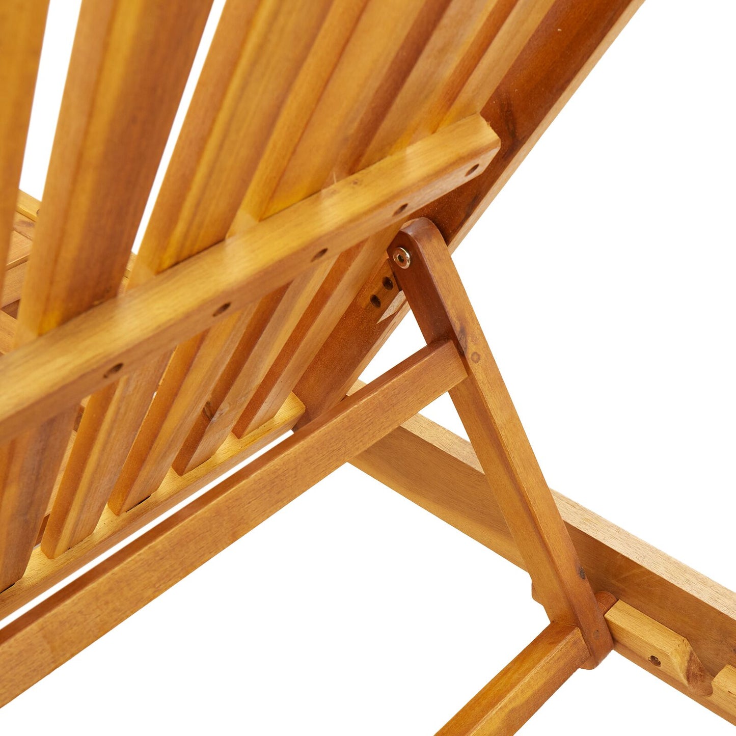 vidaXL Rollbare Sonnenliege mit Tisch und Kissen aus Akazienholz