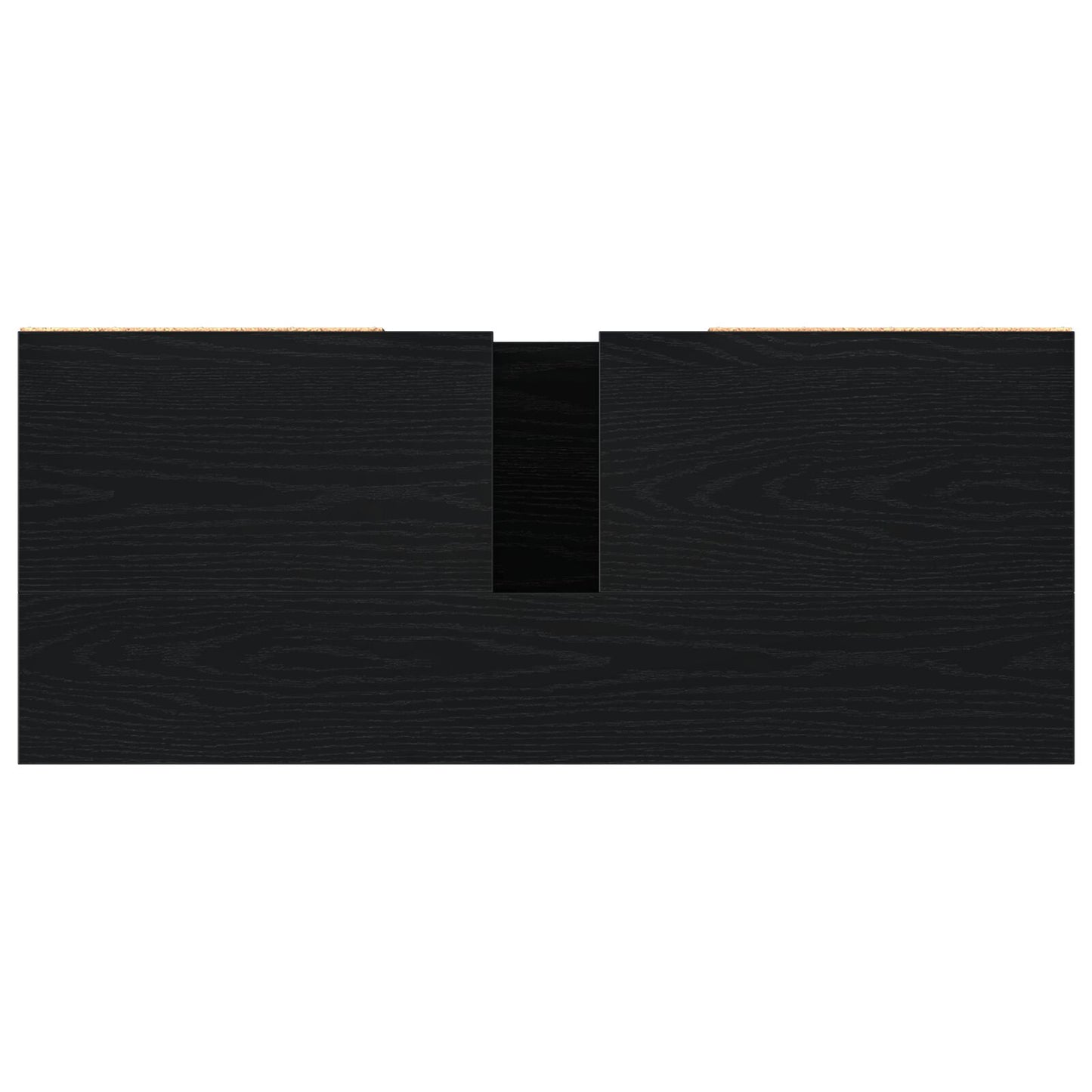 vidaXL Waschbeckenschrank Schwarze Eiche 80x33x60 cm Holzwerkstoff