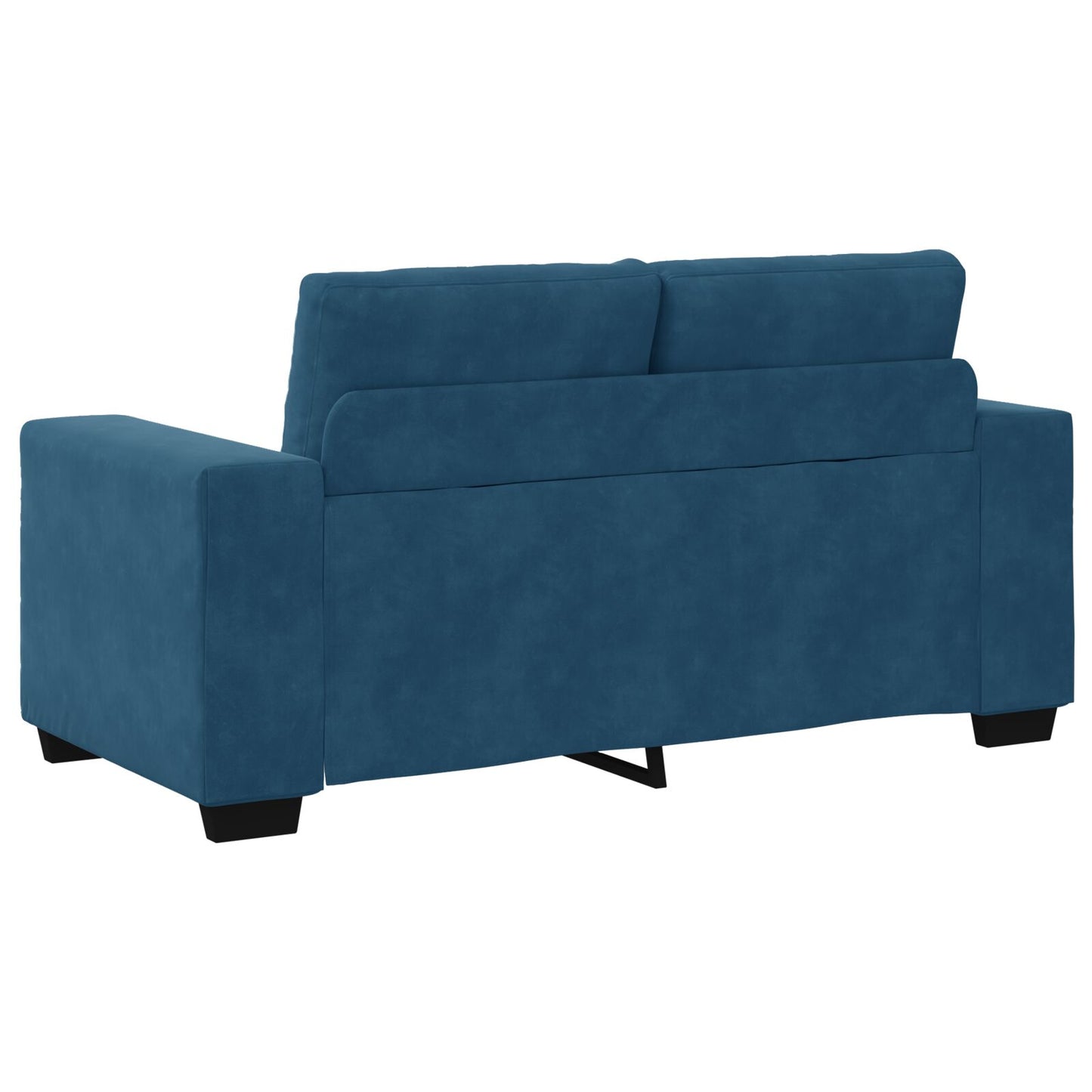 vidaXL 2-teilige Sofaset mit Kissen Blau Samt