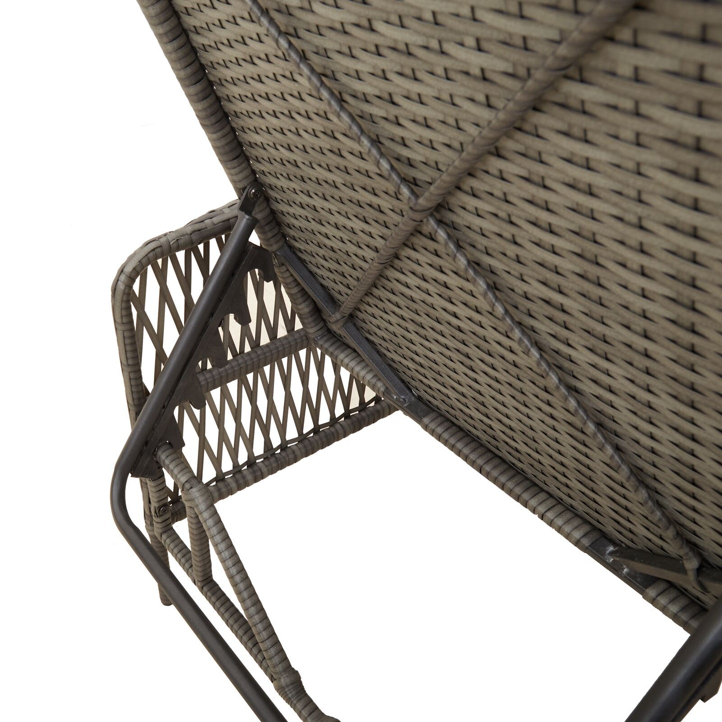 vidaXL Sonnenliege Set Set aus 3 Grau und Dunkelgrau PE Rattan