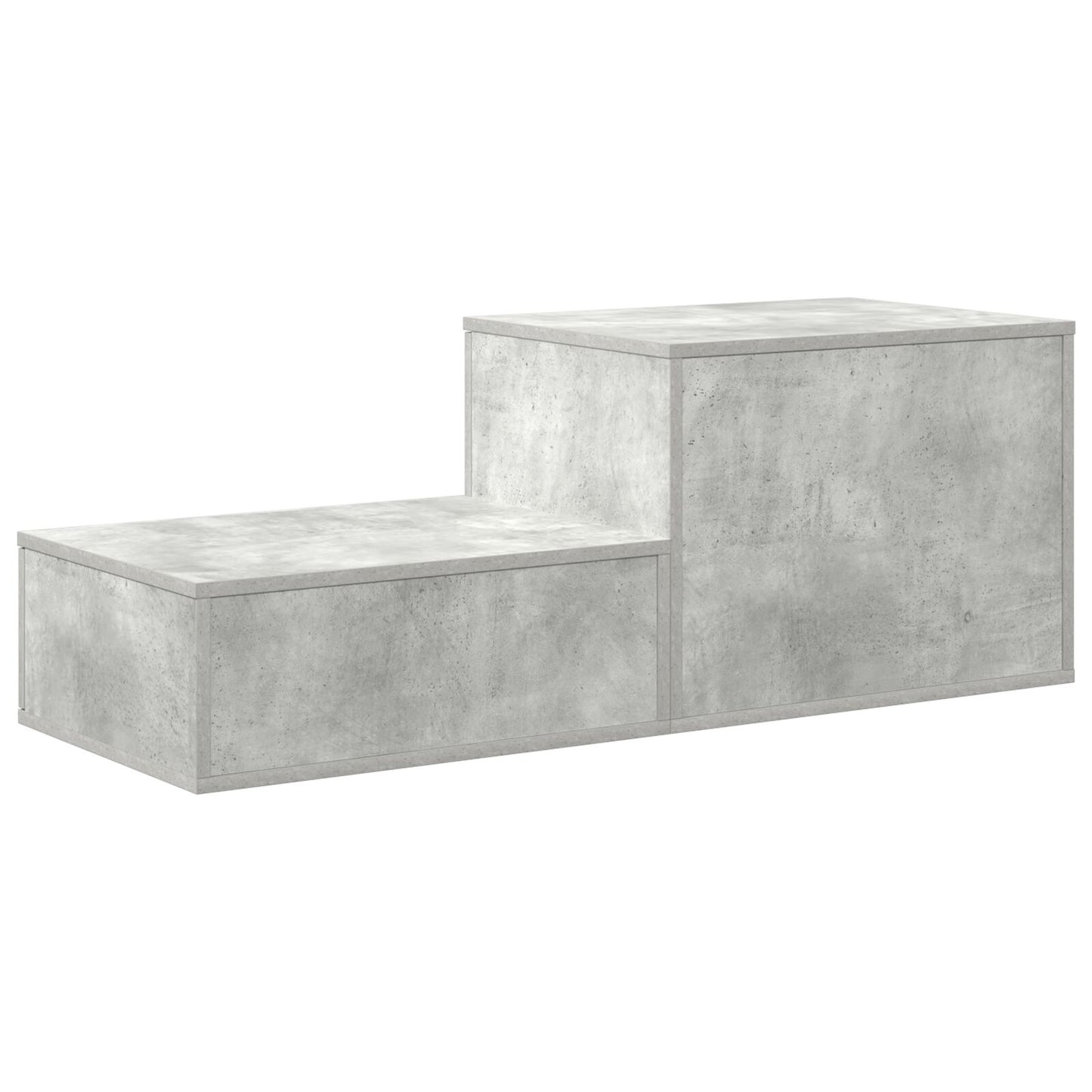vidaXL Stauraum-Schrank Beton Grau 127x41x40 cm Ingenieurholz