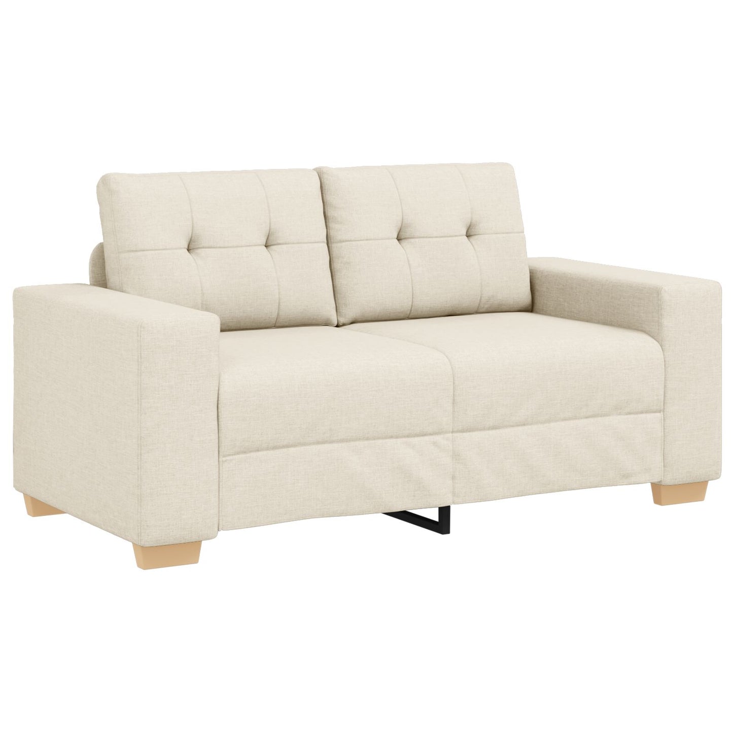 vidaXL 2-teiliges Sofaset mit Kissen Leinen