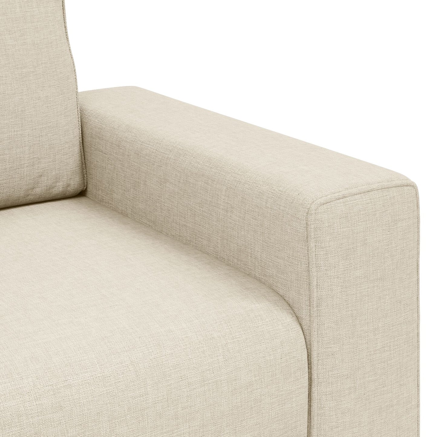 vidaXL 2-teilige Sofagruppe mit Kissen aus Leinen