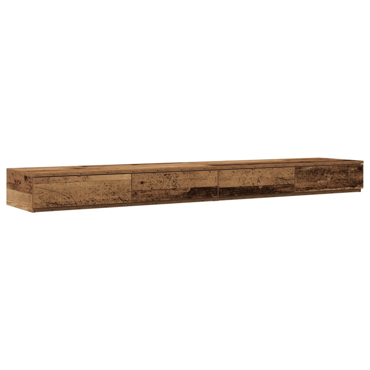 vidaXL Bett-Schubladen Alteiche 180x36,5x16,5 cm Holzwerkstoff