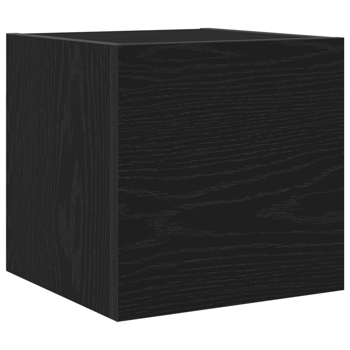 vidaXL Wand-TV-Schrank Schwarz Eiche 30,5x30x30 cm