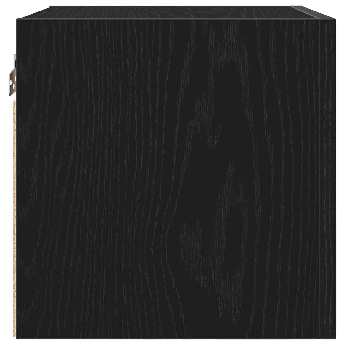 vidaXL Wand-TV-Schrank Schwarz Eiche 30,5x30x30 cm