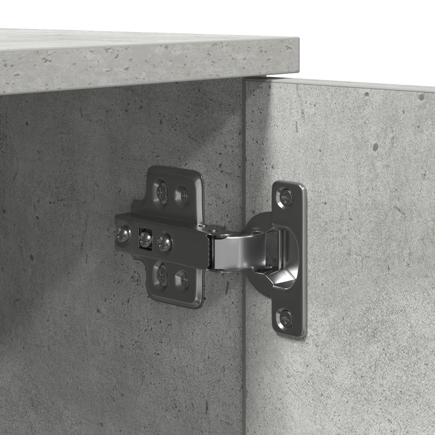 vidaXL Stauraum-Schrank Beton Grau 127x41x40 cm Ingenieurholz