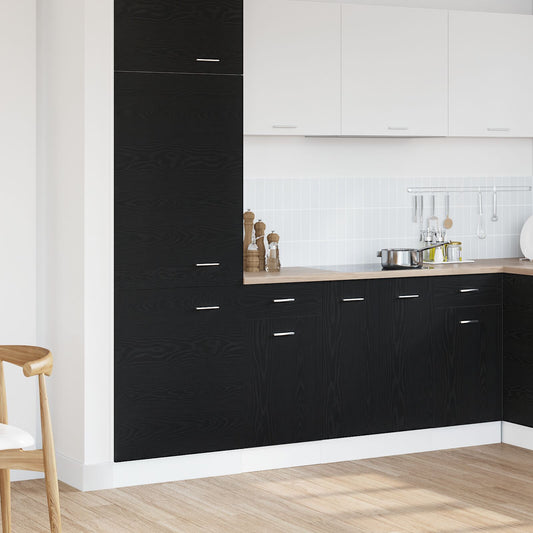vidaXL Schubladenunterbau - Schwarze Eiche, 40x46x81.5 cm, Aus Holzwerkstoff gefertigt