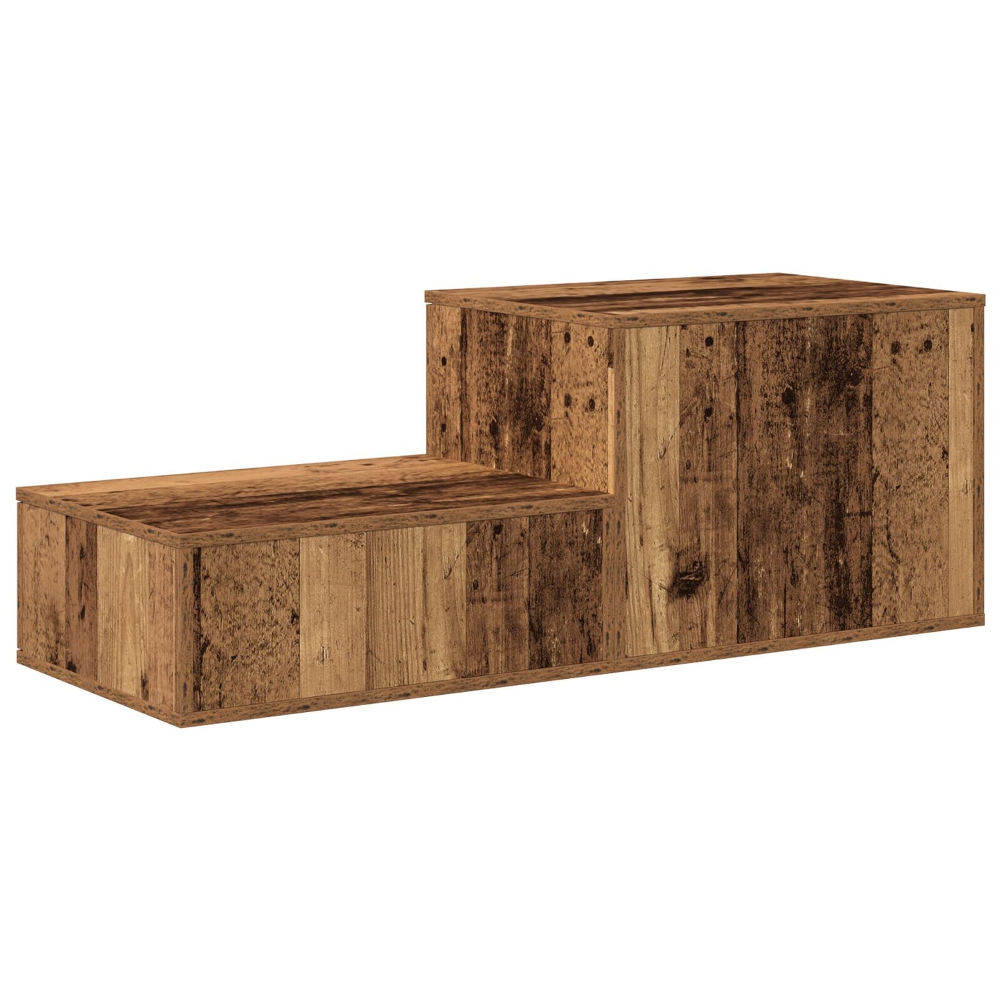 vidaXL Aufbewahrungsschrank Alteiche 127x41x40 cm Ingenieurholz