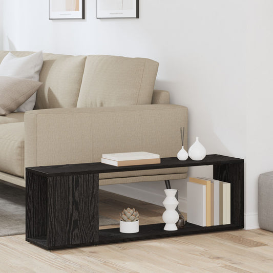 vidaXL Bücherregal Schwarz Eiche 100x24x32 cm Holzwerkstoff