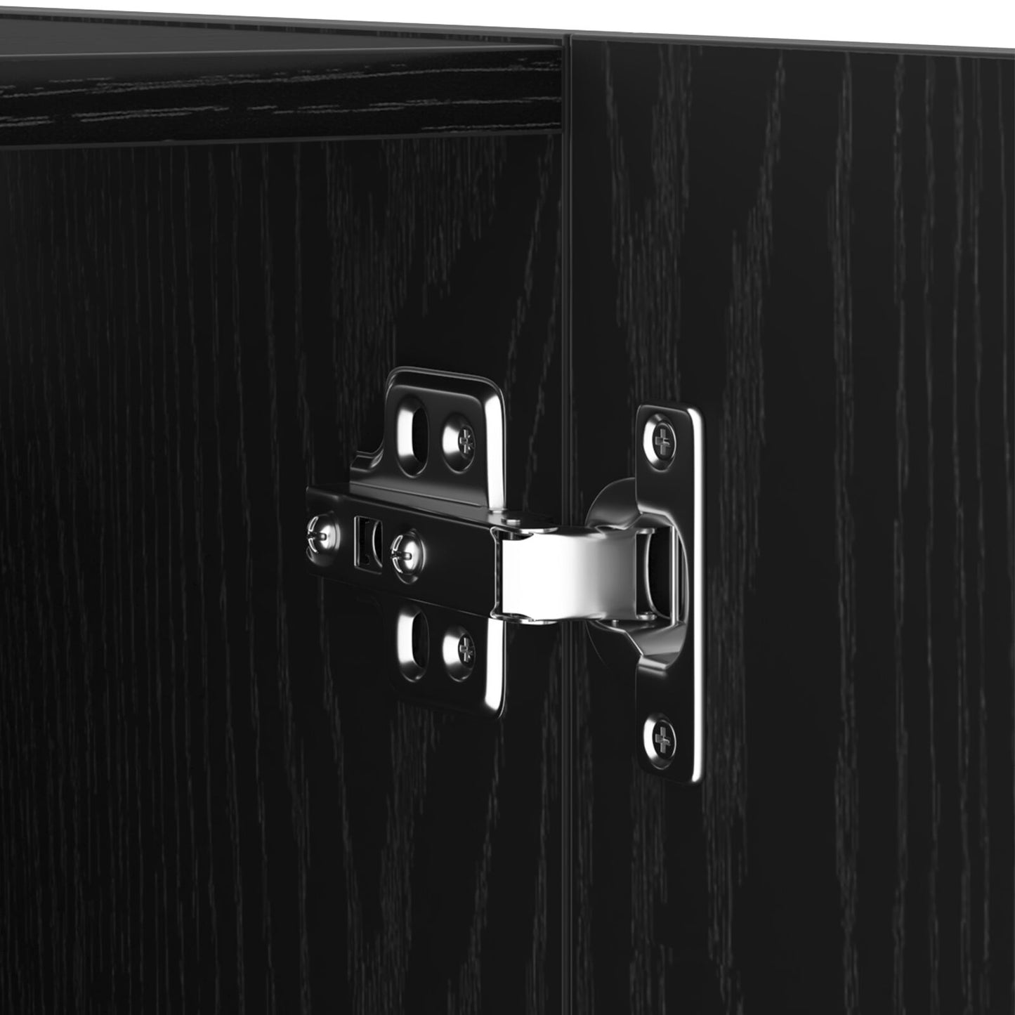 vidaXL Wand-TV-Schrank Schwarz Eiche 30,5x30x90 cm aus Holzwerkstoff