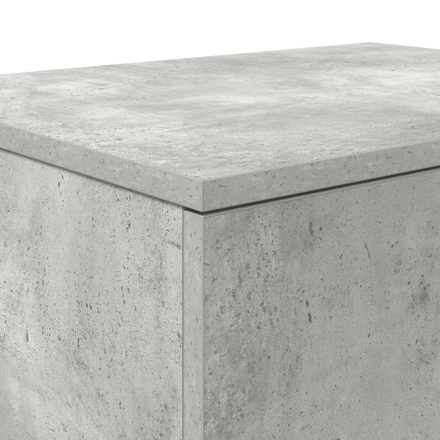 vidaXL Aufbewahrungsschrank Beton Grau 118x41x40 cm Engineered Wood