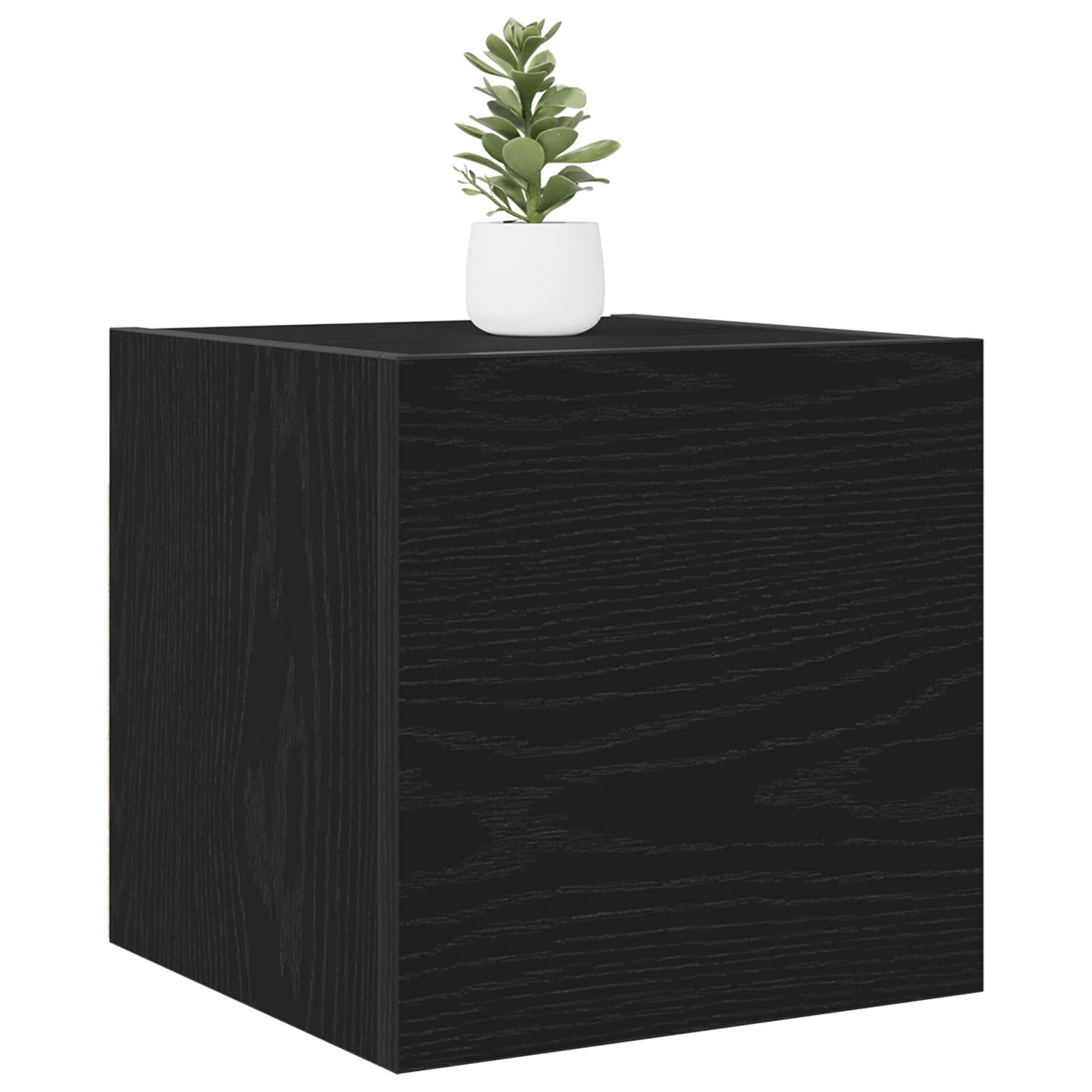 vidaXL Wand-TV-Schrank Schwarz Eiche 30,5x30x30 cm