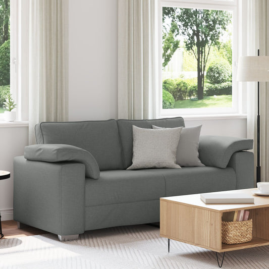 vidaXL Leseecke Sofa Dunkelgrau 140 cm Stoff