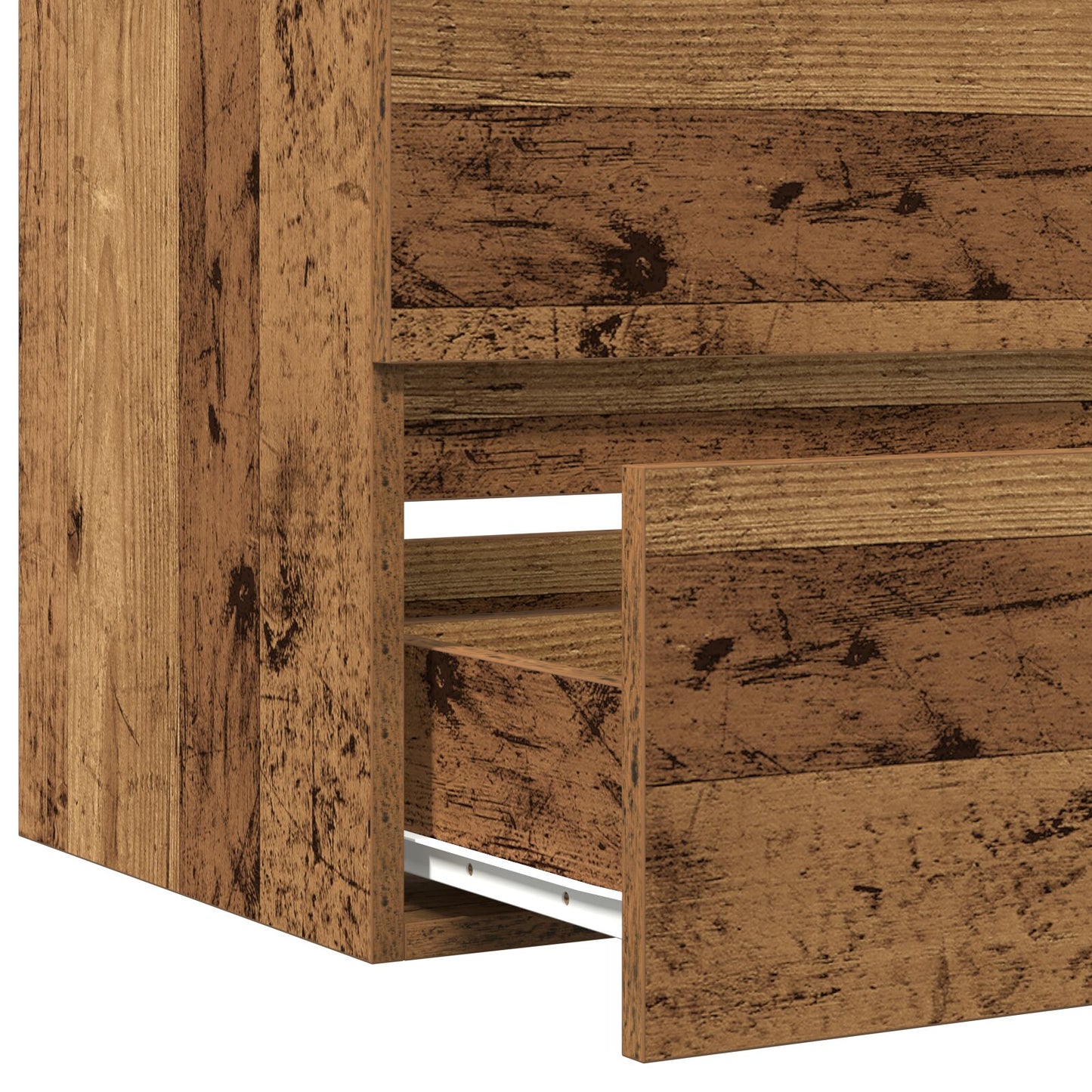 vidaXL Waschbeckenunterschrank mit eingebautem Becken Schwarze Eiche Ingenieure Holz, vidaXL Waschbeckenunterschrank Alter Holz 41x38,5x45 cm Ingenieure Holz