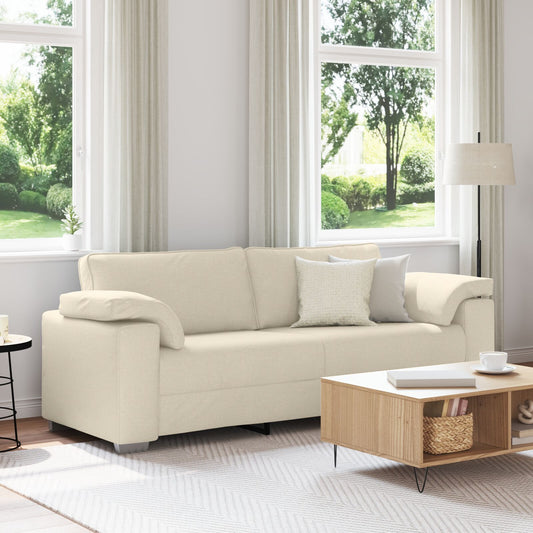 vidaXL 3-Sitzer Sofa Leinen 178 cm