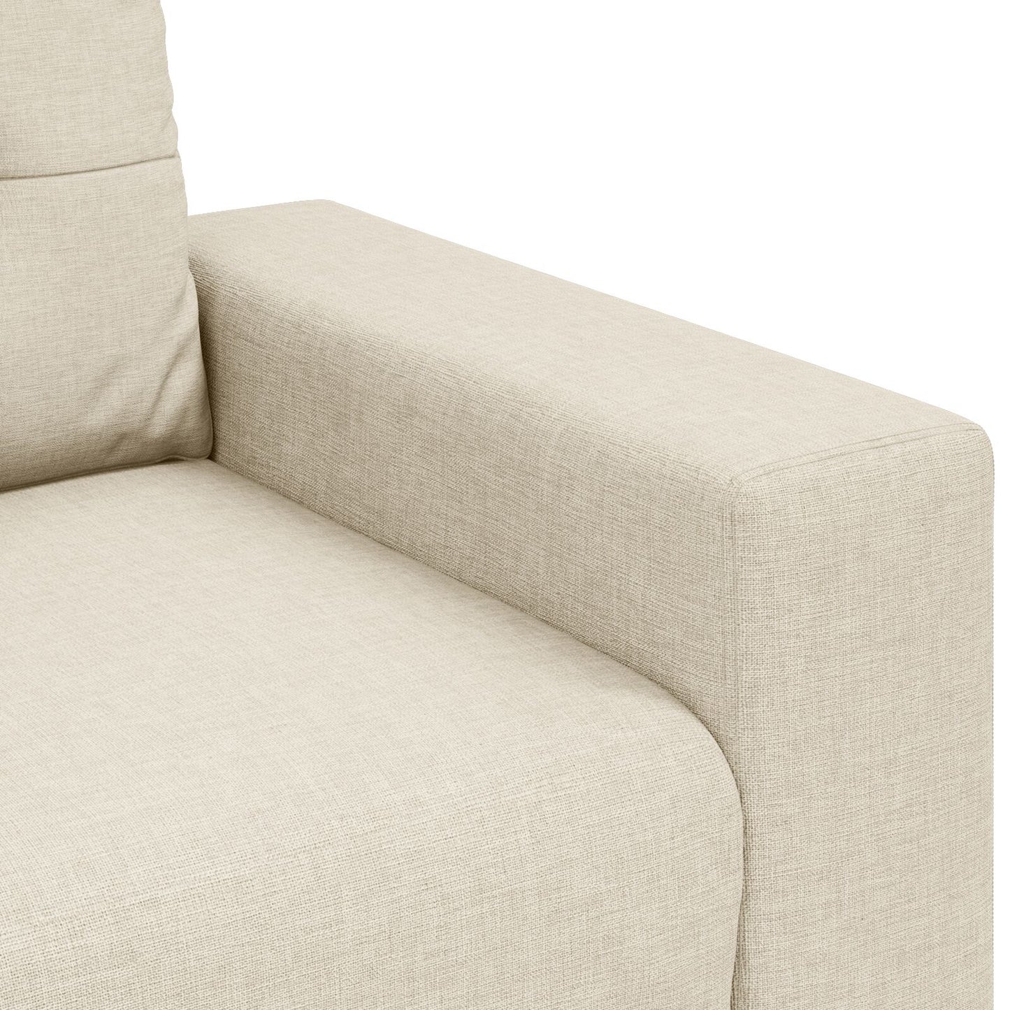 vidaXL 2-teiliges Sofaset mit Kissen Leinen