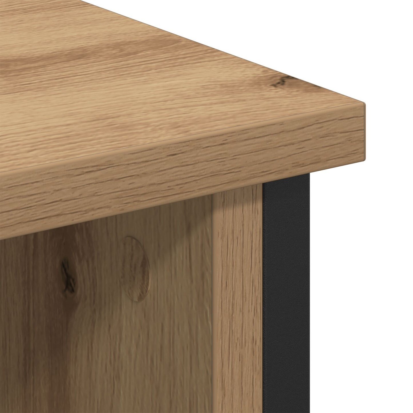 vidaXL TV-Schrank Artisan Eiche 100x35x45 cm Engineering Holz und Stahl