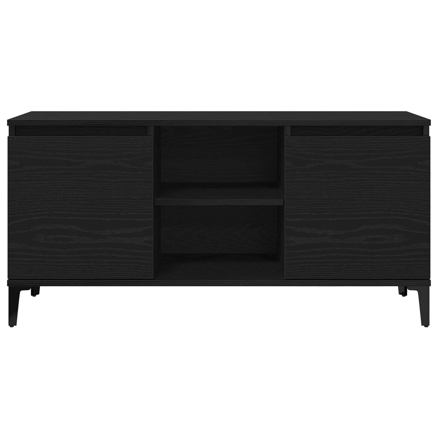 vidaXL TV-Schrank Schwarz Eiche 102x35x50 cm Holzwerkstoff