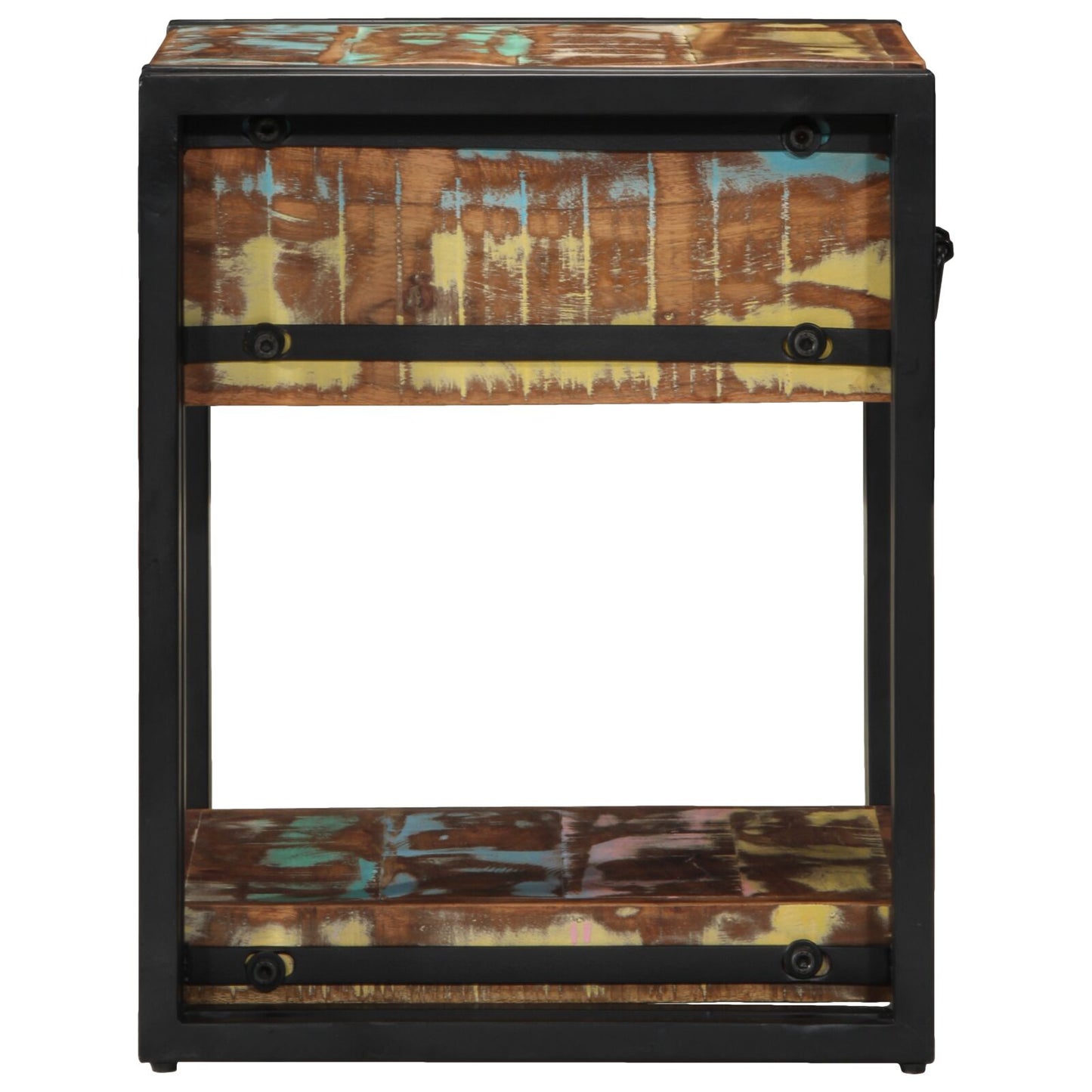 vidaXL Nachttisch 40x40x50 cm Massivholz Altholz