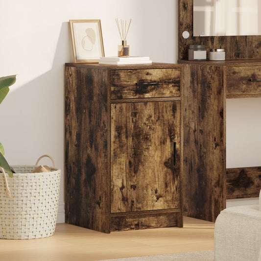 vidaXL Sideboard Geräucherte Eiche 40x41x75 cm Ingenieuriertes Holz