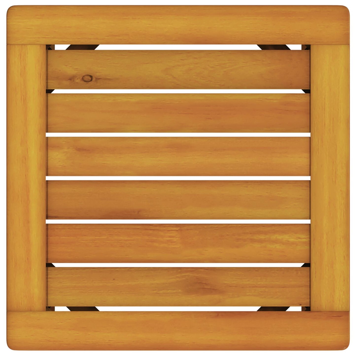 vidaXL Sonnenliegen 2 Stück mit Tisch und Kissen aus massivem Akazienholz, vidaXL Sonnenliege mit cremefarbenen Kissen aus massivem Akazienholz, vidaXL Gartenbeistelltisch 35x35x34 cm aus massivem Akazienholz