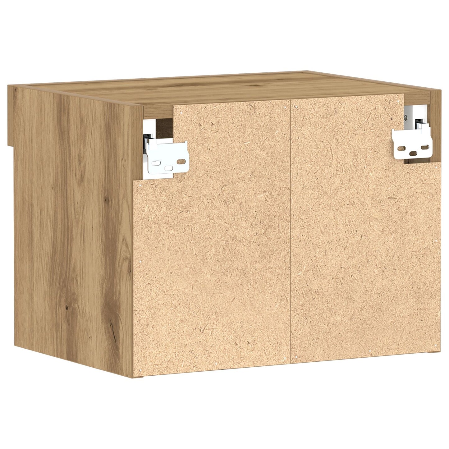 vidaXL Wandschränke mit LED-Beleuchtung 2 Stk Artisan Eiche 40x30x30 cm