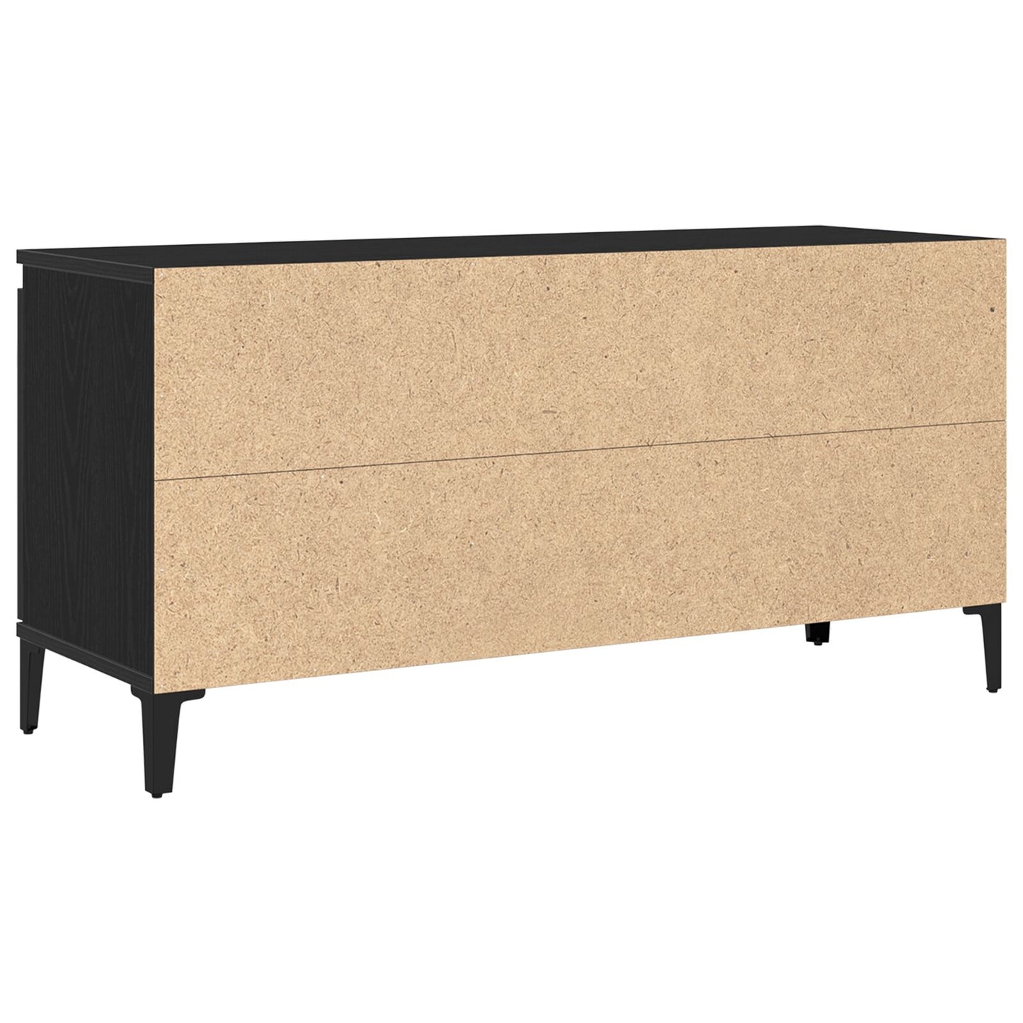 vidaXL TV-Schrank Schwarz Eiche 102x35x50 cm Holzwerkstoff