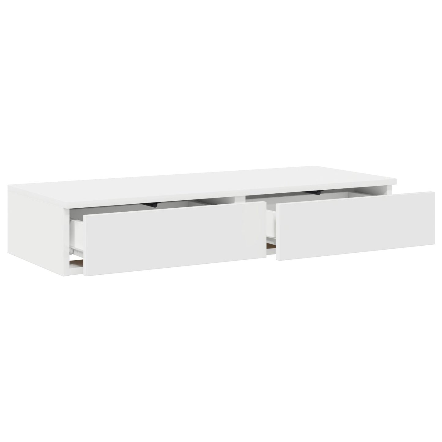 vidaXL Bett-Schubladen in Weiß 75x36,5x16,5 cm aus Spanplatte