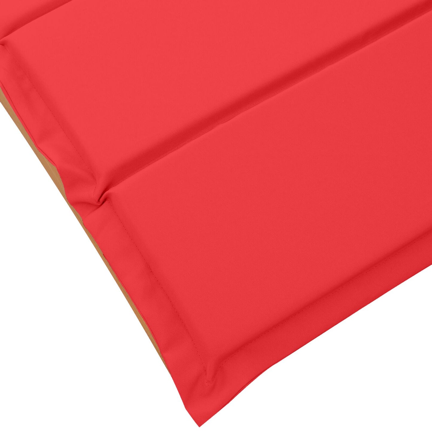 vidaXL Sonnenliegen mit Auflagen 2er Set Rot aus Akazienholz