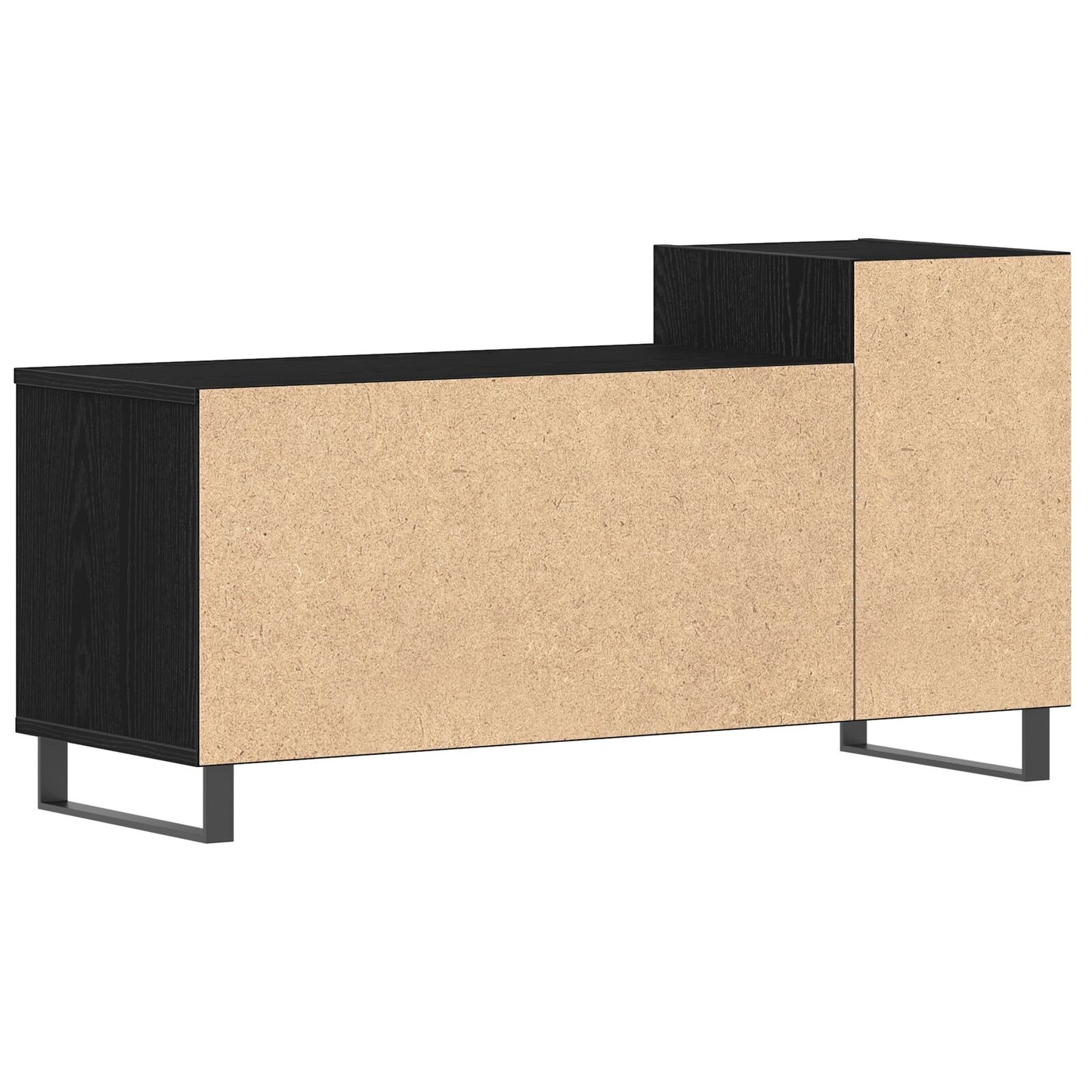vidaXL TV-Bank Schwarz Eiche 100x35x55 cm Werkstoff