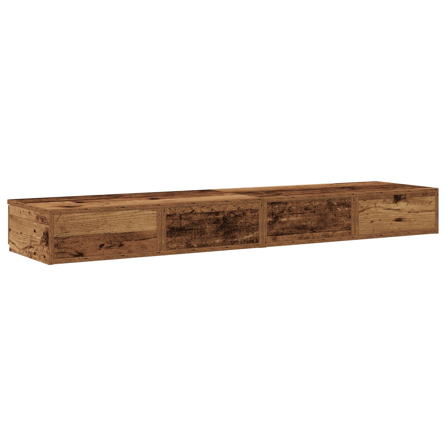 vidaXL Bettauflagen Alte Holz 135x36,5x16,5 cm Engineered Wood