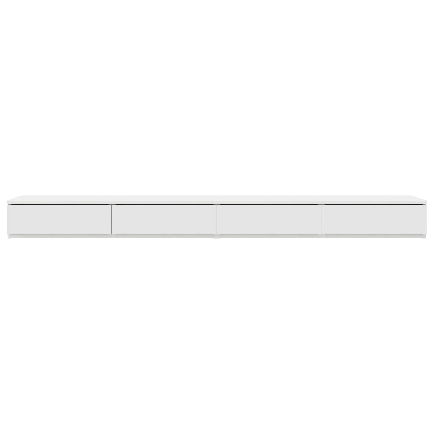 vidaXL Bett-Schubladen Weiß 200x36,5x16,5 cm Spanplatte