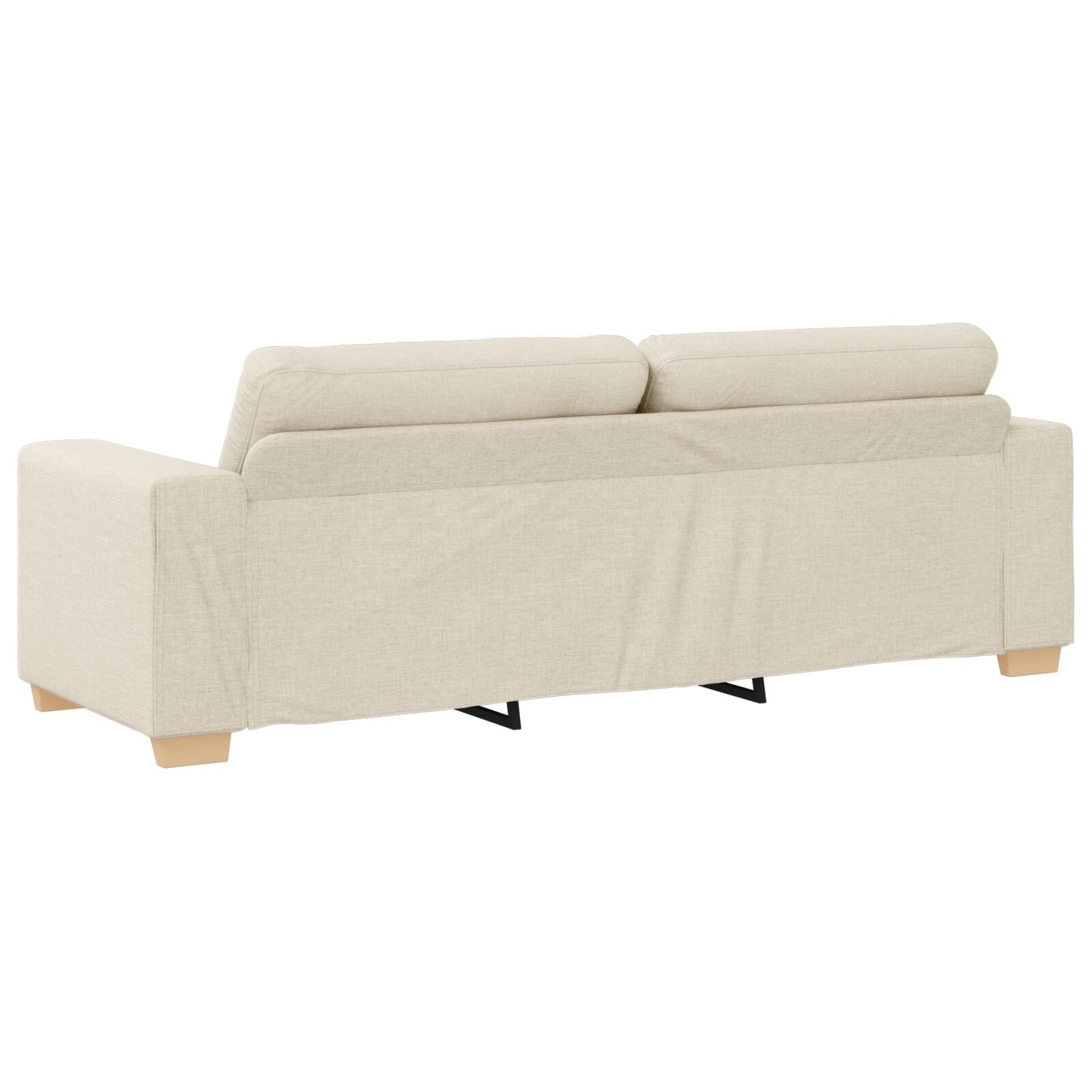 vidaXL 2-teiliges Sofaset mit Kissen Leinen