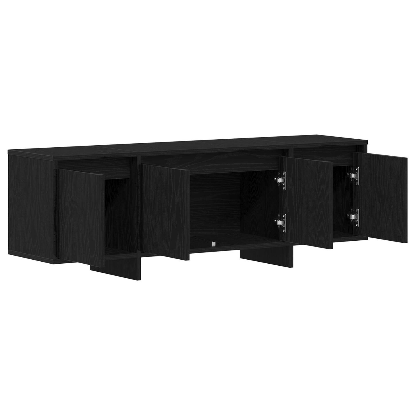 vidaXL TV-Schrank Schwarz Eiche 120x30x40,5 cm Holzwerkstoff