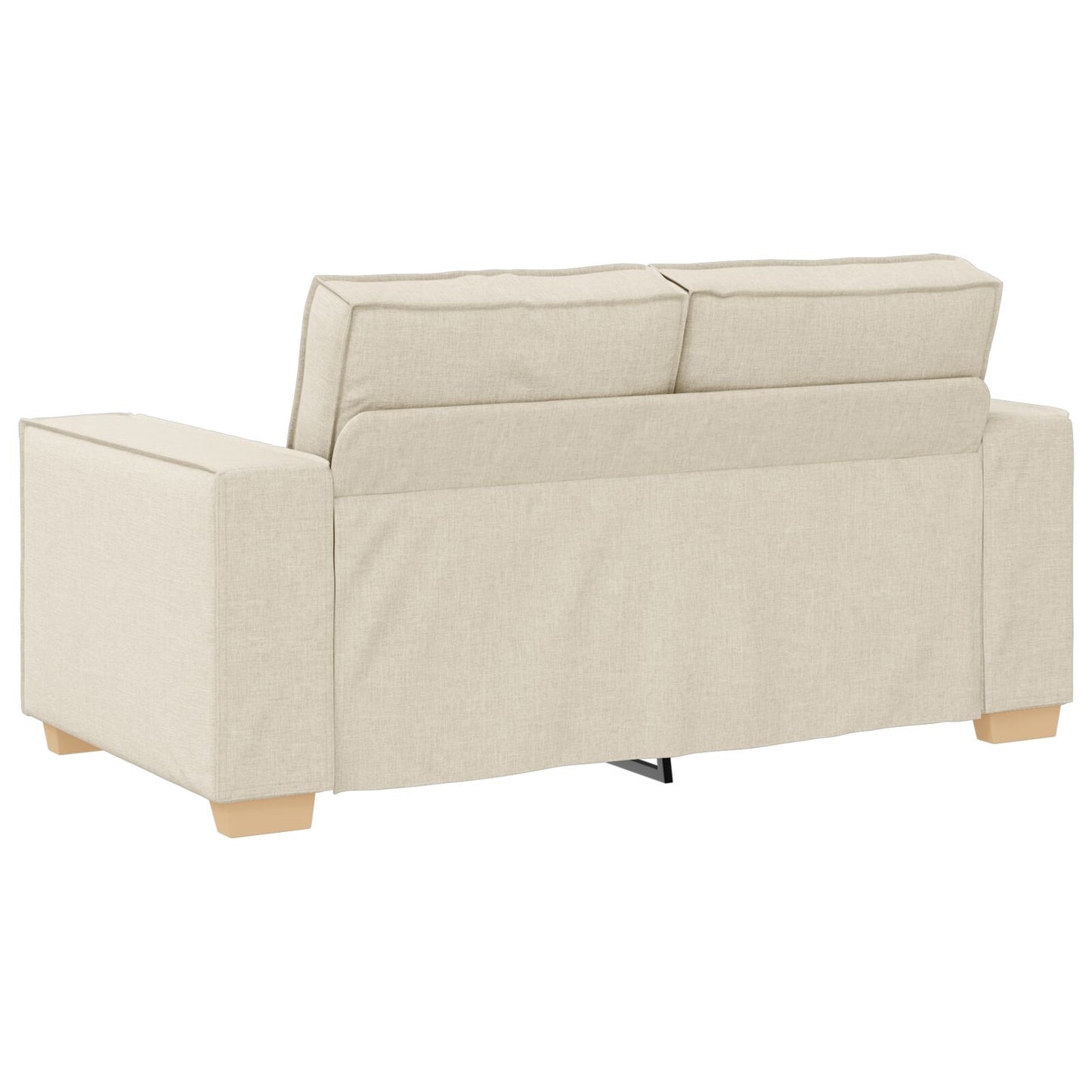 vidaXL 2-teiliges Sofaset mit Kissen aus Leinen