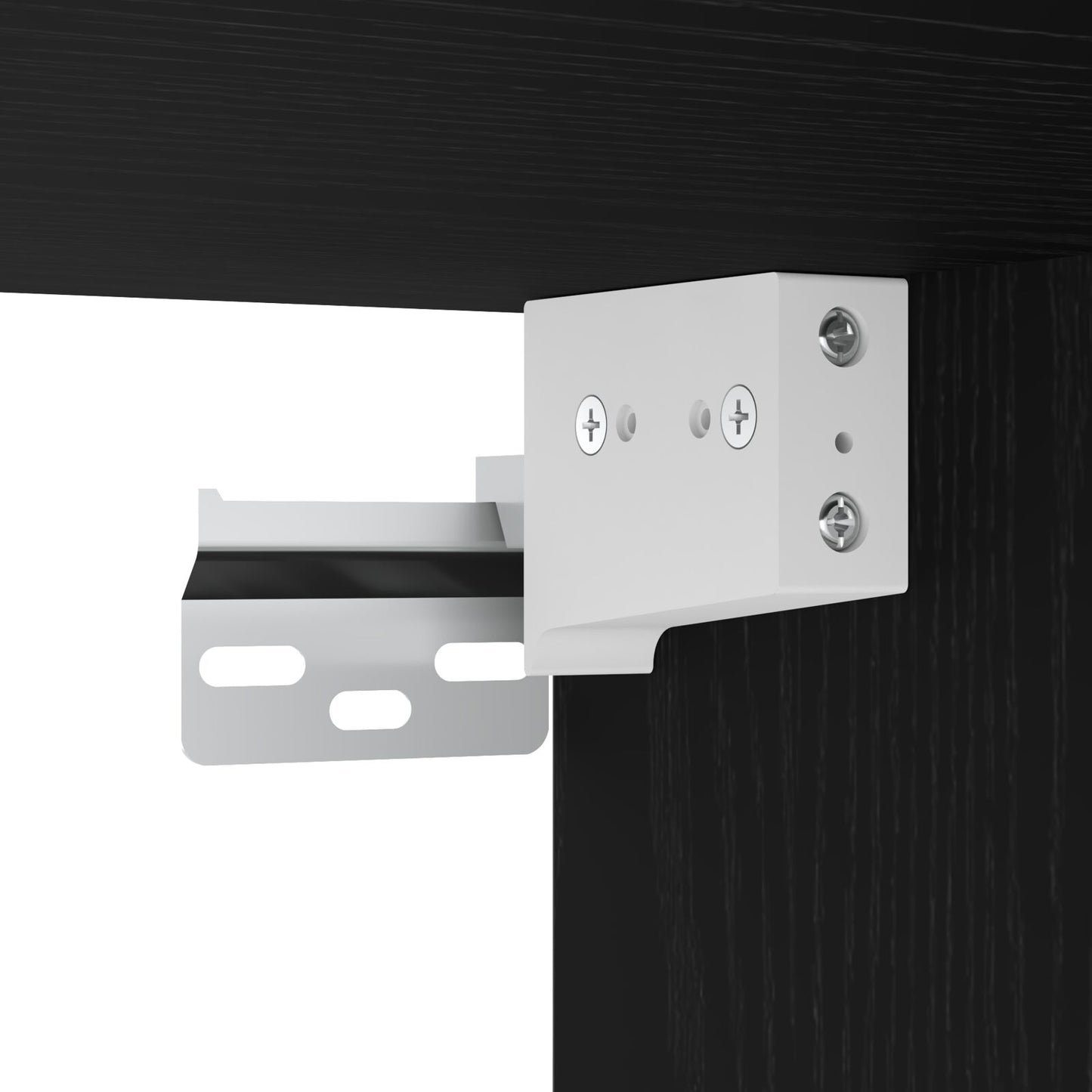 vidaXL Wandschränke mit LED-Lichtern 2 Stück Schwarz Eiche 40x30x30 cm