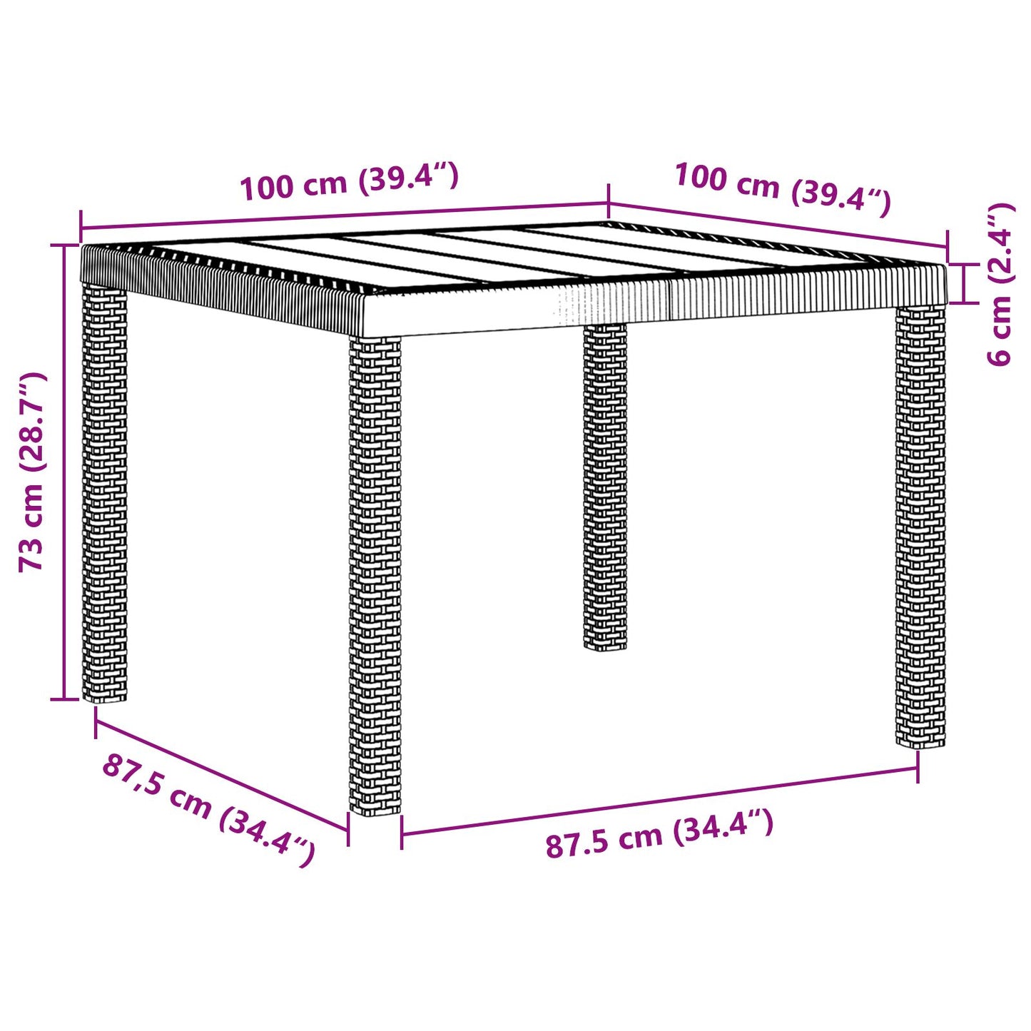 vidaXL 3-teiliges Garten-Esszimmer-Set mit Kissen – Hellgraues Poly-Rattan