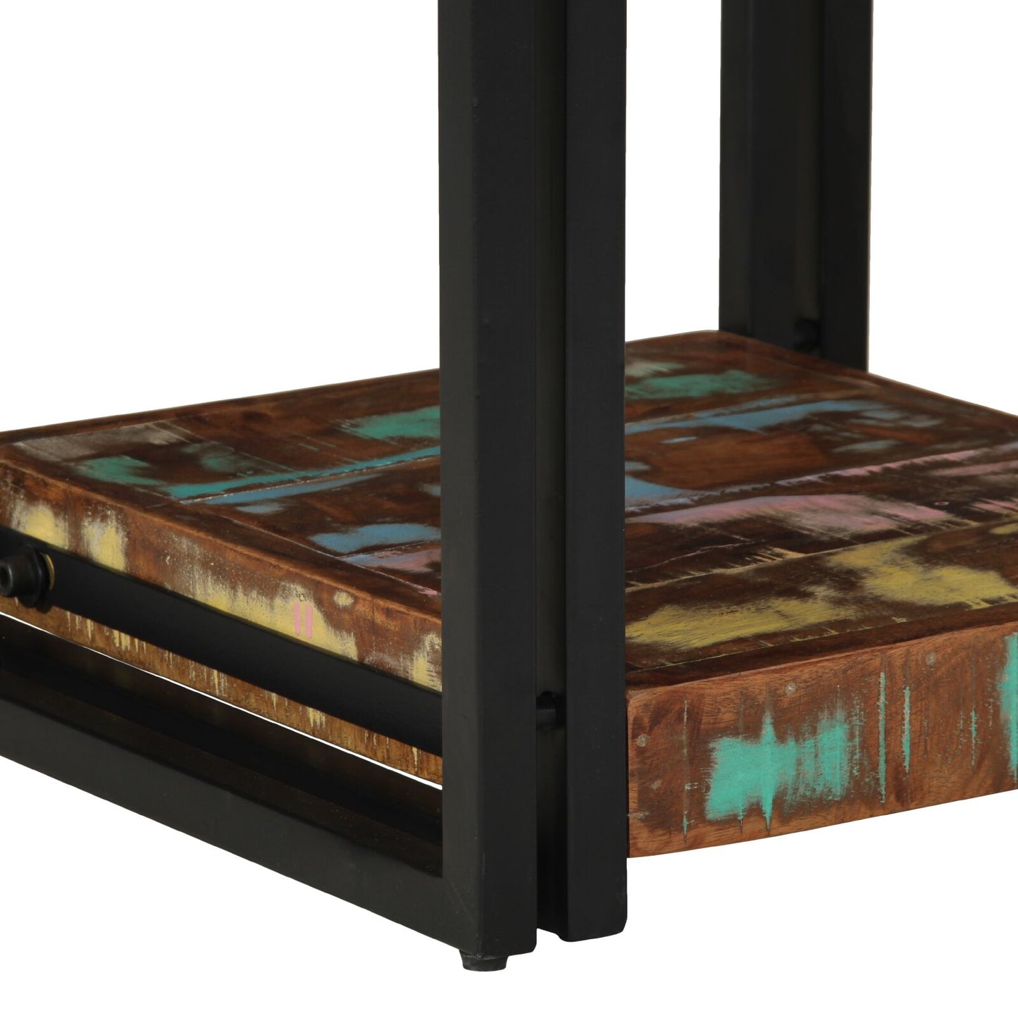 vidaXL Nachttische 2 Stück 40x40x50 cm Massivholz Altholz