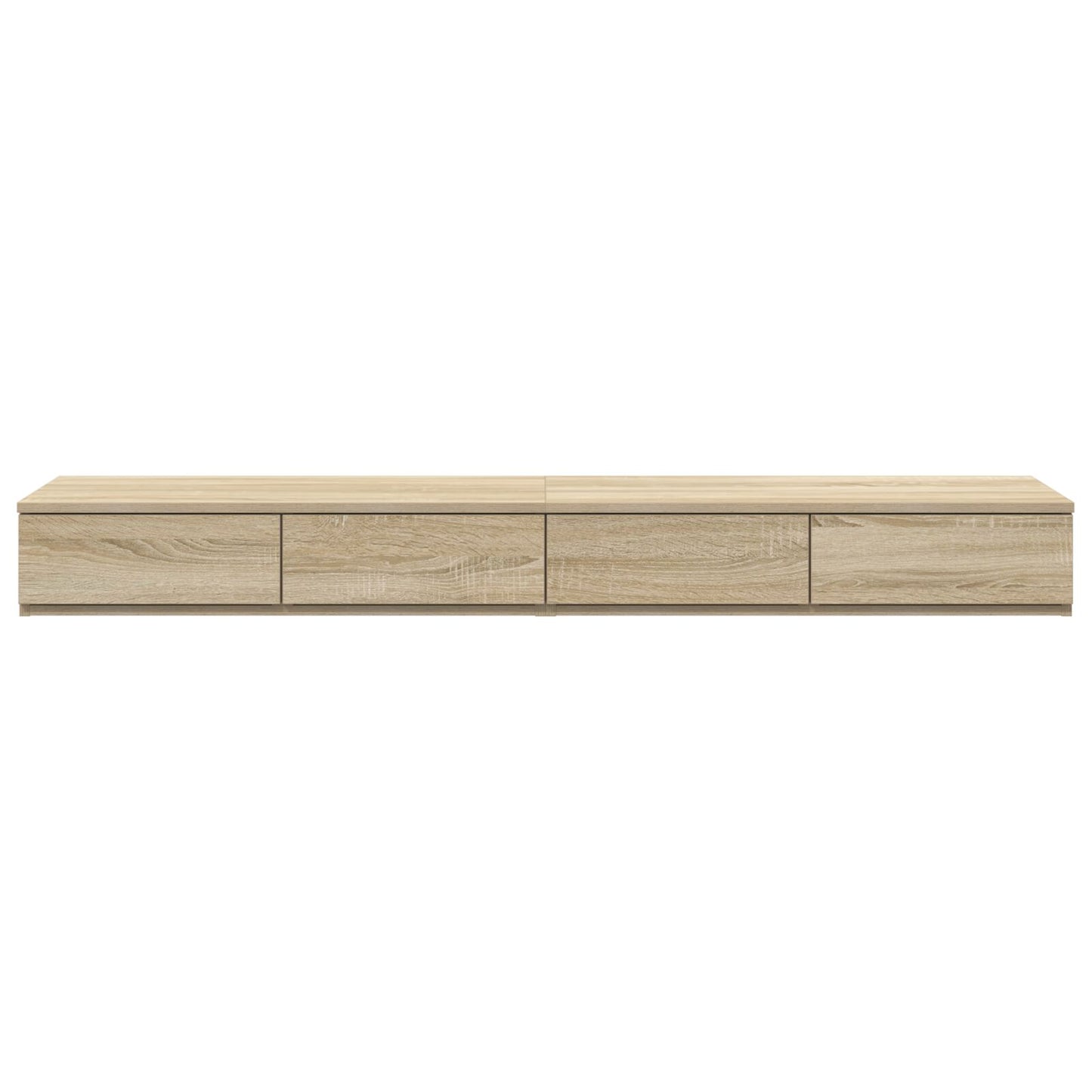 vidaXL Bettkommoden Sonoma Eiche 160x36,5x16,5 cm Holzwerkstoff