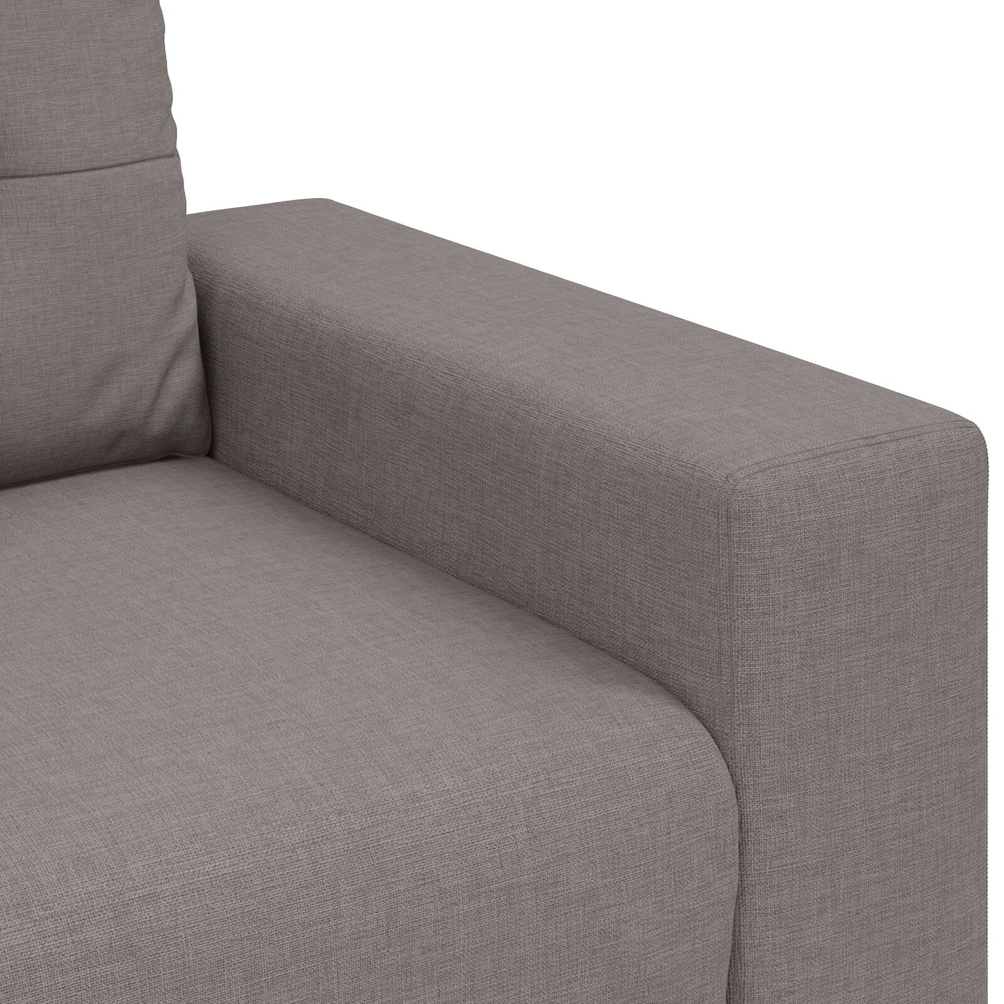 vidaXL 2-teiliges Sofa Set mit Kissen aus taupe Stoff