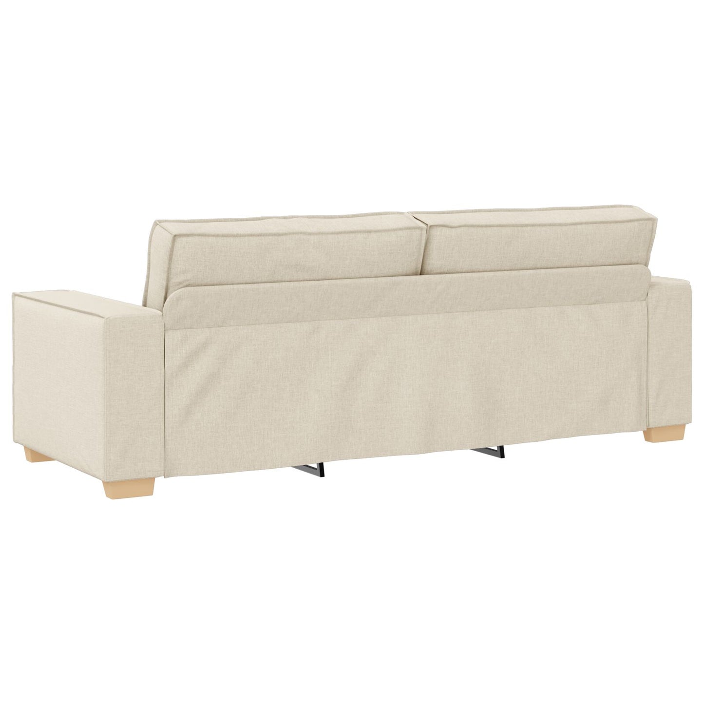 vidaXL 2-teiliges Sofaset mit Kissen aus Leinen