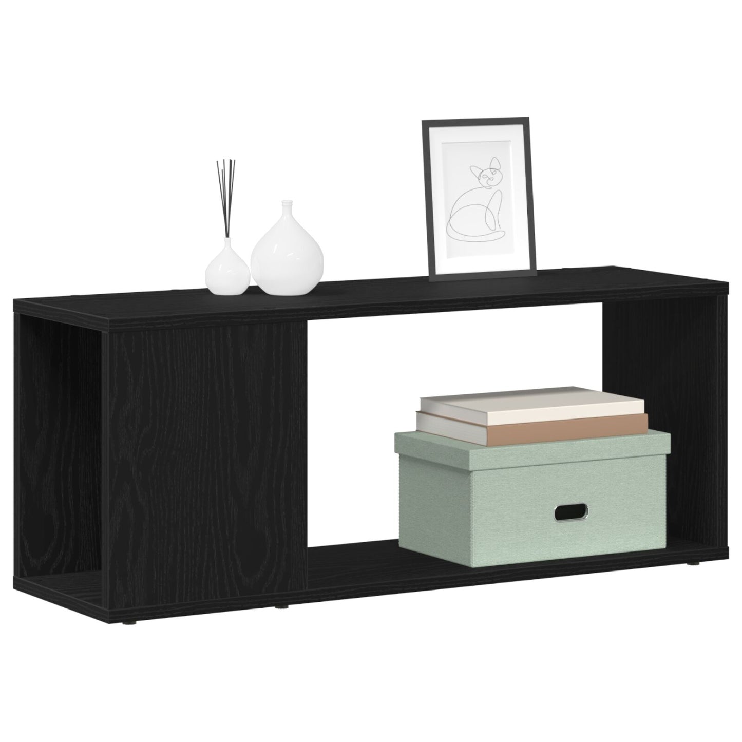 vidaXL TV-Schrank Weiß 80x24x32 cm Holz