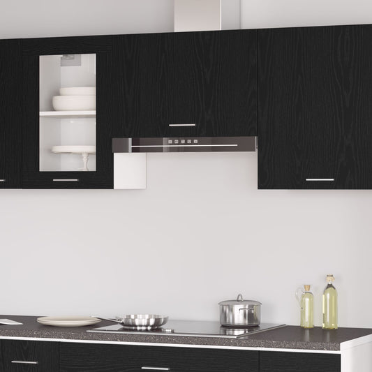 vidaXL Hängeschrank in Schwarz-Eiche - 60x31x60 cm, Hergestellt aus Holzwerkstoff