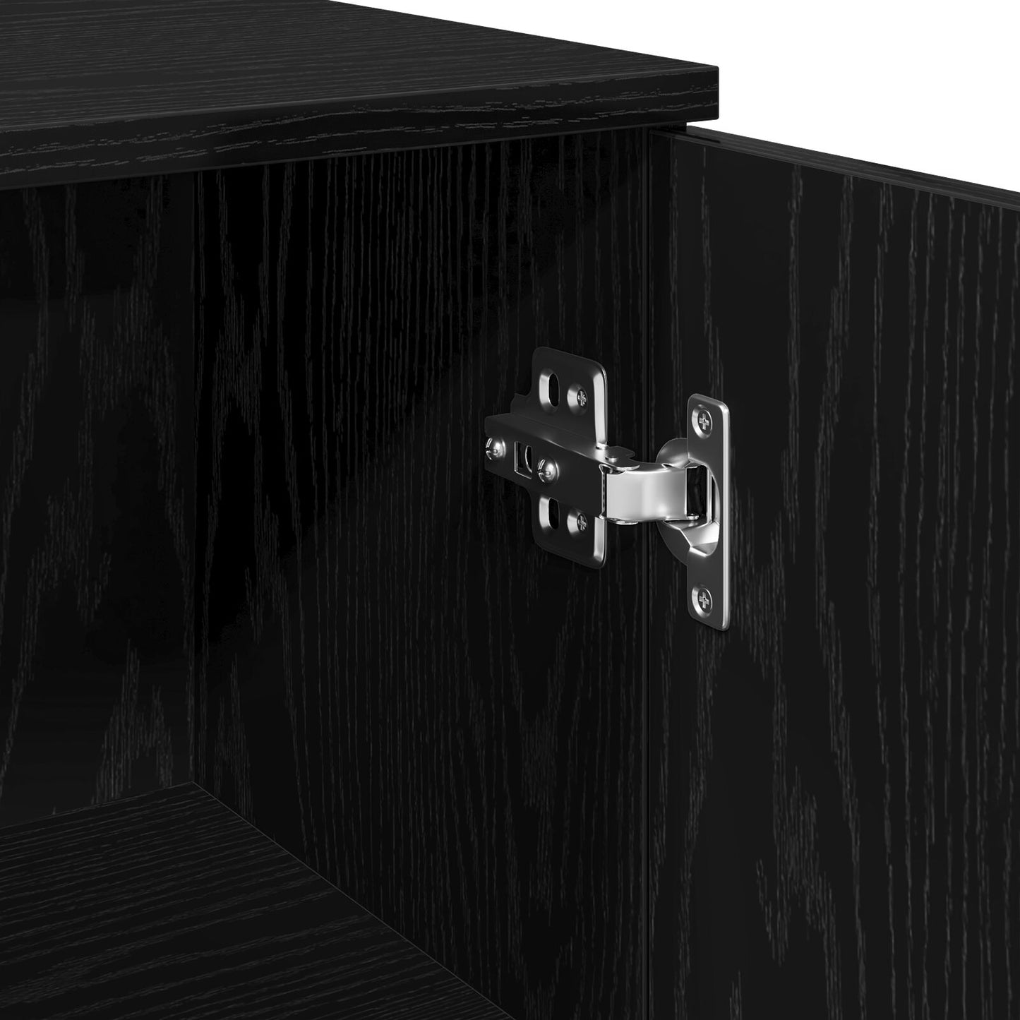 vidaXL Badezimmer Schrank Schwarz Eiche 30x30x190 cm Holzwerkstoff