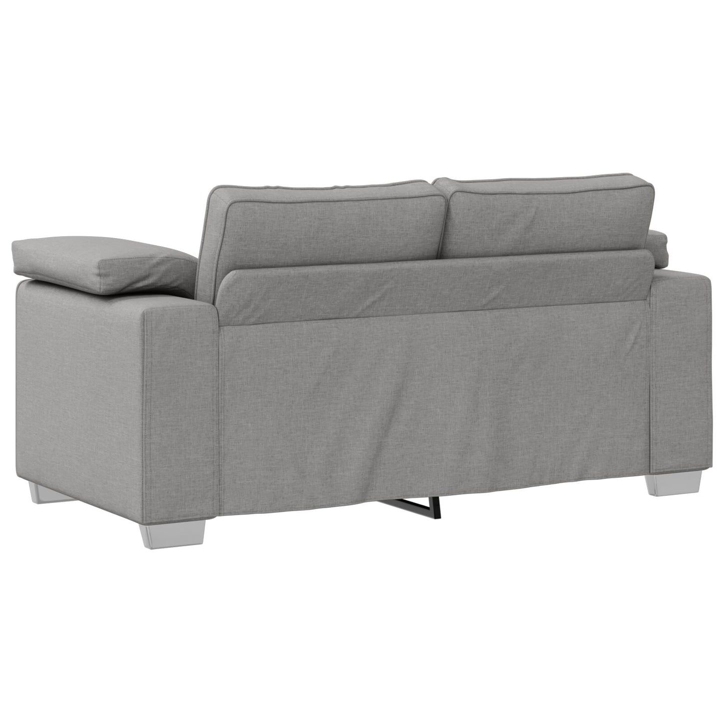vidaXL 2-teiliges Sofa-Set mit Kissen aus wolkengrauem Stoff