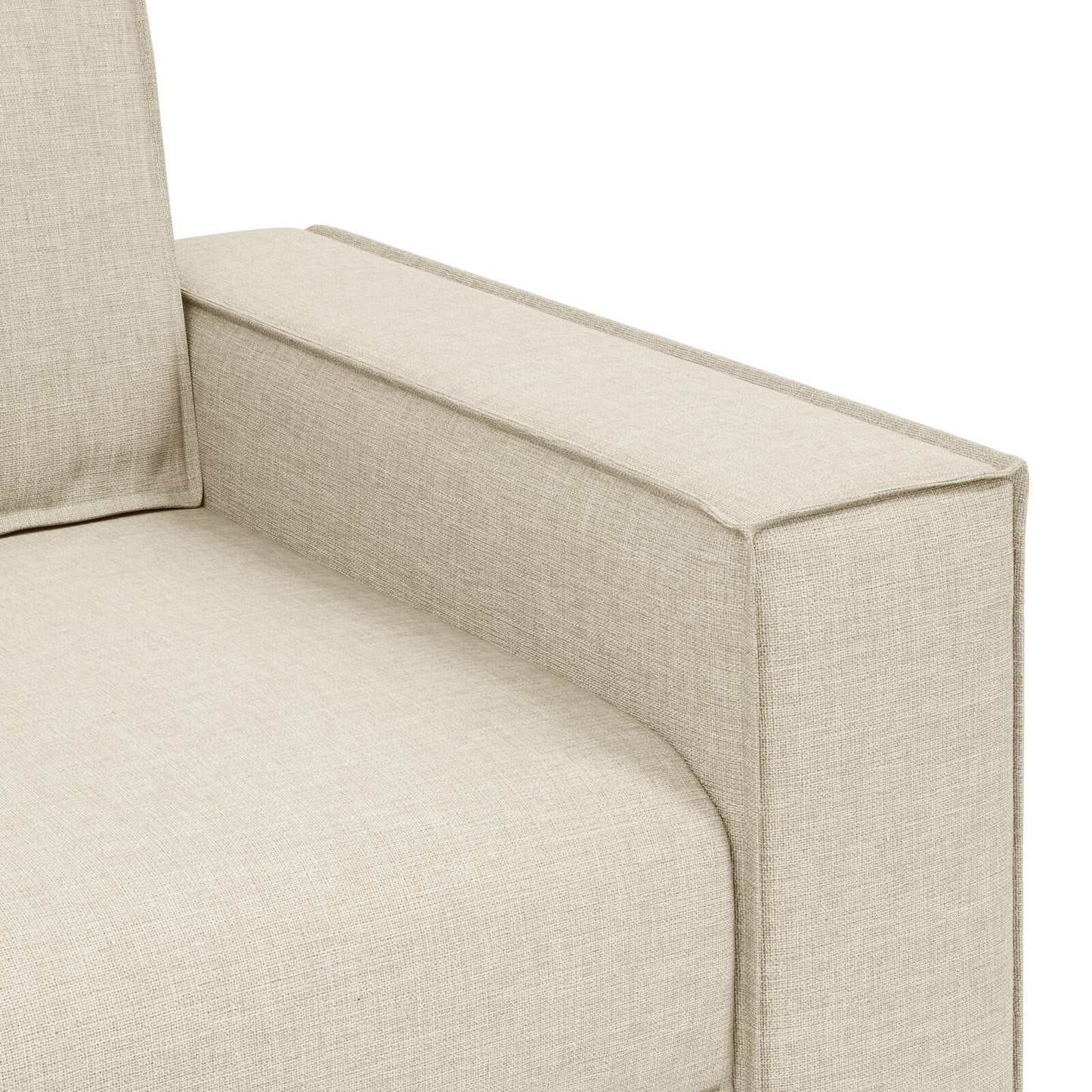 vidaXL 2-teiliges Sofaset mit Kissen aus Leinen